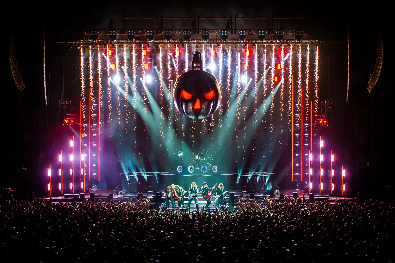 Helloween live in concert with pyrotechnics